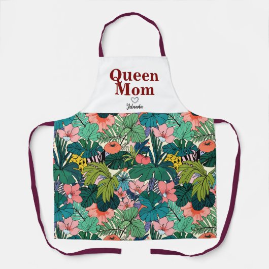 Chic Boho Tropical Schürze (Vorderseite)