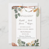 Chic Boho Wedding Einladung (Vorderseite)