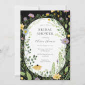 Chic Boho Wildblume Brautparty Einladung (Vorderseite)