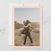 Chic Boho Wildblumen Garten Foto Hochzeit Einladung (Rückseite)