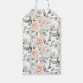 Chic Boho Woodland Animals Baby Dusche Geschenkanhänger (Rückseite)