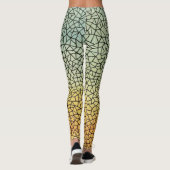 Chic Bold Cubism Style Leggings (Rückseite)