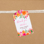 Chic Bold Fall florfarbenes Brautparty Geschenkanhänger