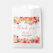 Chic Bold Fall florfarbenes Brautparty Geschenktütchen (Vorderseite)