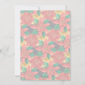 Chic Bold Poinsettias Weihnachtsfeiertage Party Ei (Rückseite)