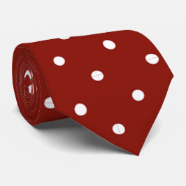 Chic Bold Red Polka Dot Neck Tie Krawatte