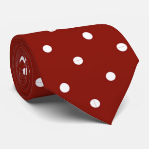 Chic Bold Red Polka Dot Neck Tie Krawatte