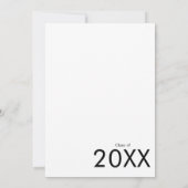 Chic Bold Typografy Graduation Party Einladung (Rückseite)