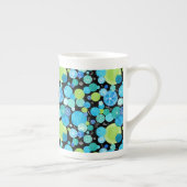 Chic Bone China Tasse, Quirky Blue Moons Muster Porzellantasse (Rechts)