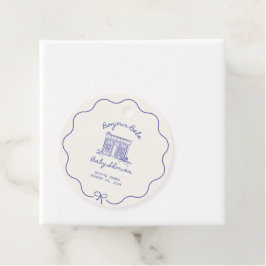 Chic Bonjour bebe baby shower Geschenkanhänger