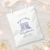 Chic Bonjour bebe Babyparty Geschenktütchen (Ausgeschnitten)