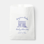 Chic Bonjour bebe Babyparty Geschenktütchen (Vorderseite)