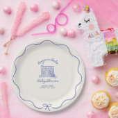 Chic Bonjour bebe Babyparty Pappteller (Party)