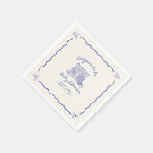 Chic Bonjour bebe Babyparty Serviette (Ecke)