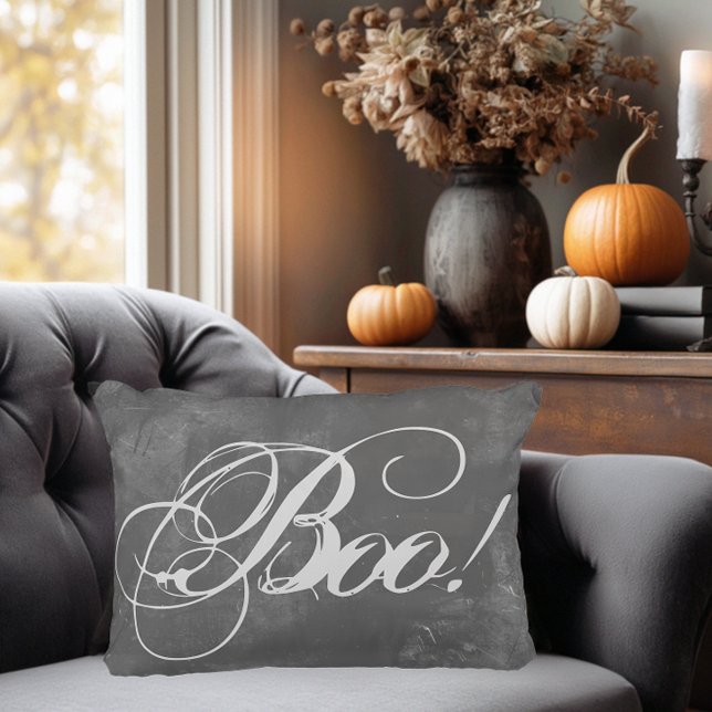 Chic Boo Halloween Accent Pillow Dekokissen (Romantic Goth Halloween Pillow)