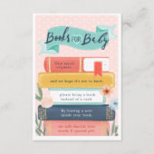 Chic Books for Baby Floral Book Thema Kinderdusche Begleitkarte (Vorderseite)