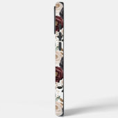 Chic Bordeaux Creme Blumen Case-Mate iPhone Hülle (Rückseite / Links)