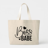 Chic Boss Babe Everyday Cotton Tote Bag Jumbo Stoffbeutel (Rückseite)