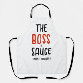 Chic Boss Mama Rot Schwarz-weiß Modernes Familieng Schürze (Vorderseite)