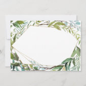 Chic Botanical Abschluss Foto Dankeschön Karte (Rückseite)