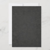 Chic Botanical Blätter Gray Blush Gold Wedding Einladung (Rückseite)