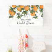 Chic Botanical Citrus Summer Brautparty Willkommen Banner (Insitu)