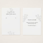 Chic Botanical Custom Earring Holding Design (Vorne & Hinten)