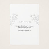 Chic Botanical Custom Earring Holding Design (Rückseite)