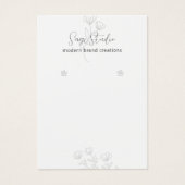 Chic Botanical Custom Earring Holding Design (Vorderseite)