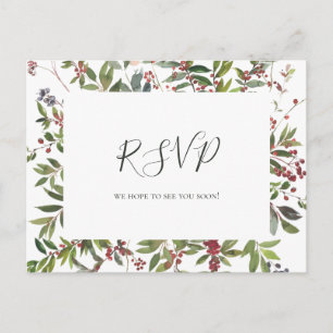 Chic Botanical Holiday UAWG Postkarte