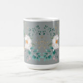 Chic Botanical Mit Monogramm Coffee Tasse (Mittel)