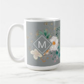 Chic Botanical Mit Monogramm Coffee Tasse (Links)