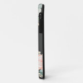 Chic Botanical Monogram Stilvolle Blumengrün Case-Mate iPhone Hülle (Hinten/Links)