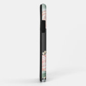 Chic Botanical Monogram Stilvolle Blumengrün Case-Mate iPhone Hülle (Hinten/Rechts)