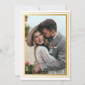 Chic Botanical Watercolor Floral Elegante Hochzeit Einladung (Rückseite)