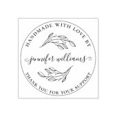 Chic Botanical Whimsical Script Handmade with Lieb Gummistempel (Prägung)