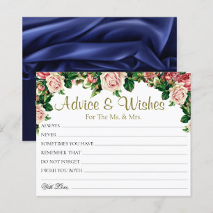Chic Bouquet Rose Hochzeitsratgeber wünscht Karten