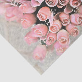 Chic Bouquet Soft Pink Roses Malerei Seidenpapier (Ausschnitt)