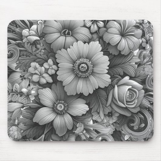 Chic Bouquet von Blume Mousepad (Vorne)