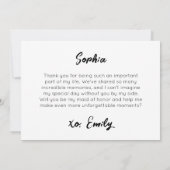 Chic Bouquet wird mein Vorschlag für die Trauzeugi Karte (Rückseite)