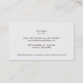 Chic Boutique Diamond Emblem Black and Gold Visitenkarte (Rückseite)