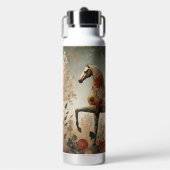  "chic boutique Equestrian Floral Horse"  Trinkflasche (Vorderseite)
