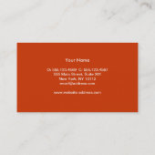 Chic Boutique Imitate Black Linen Business Card Visitenkarte (Rückseite)
