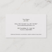 Chic Boutique Imitate Red Snake Skin Black Emblem Visitenkarte (Rückseite)