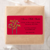 Chic Boutique Red Shipping Label (Insitu)