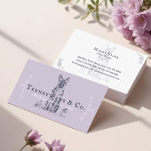 Chic Boutique Style Pet Salon German Shepherd Dog Visitenkarte