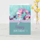 Chic Bow Blume Meadow Birthday Karte (Gelbe Blume)