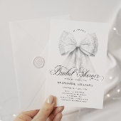 Chic Bow Brautparty Einladung