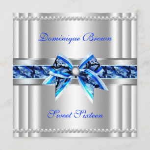 Chic Bow Silver Invasion Einladung