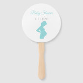 Chic Boy Baby Dusche Schwangere Frau Baby Bump Fächer (Vorderseite)